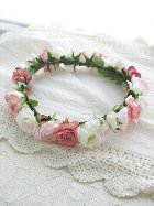 お花冠　ホワイトピンク