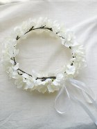 お花冠 白い蘭