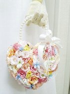カラフルハートバッグブーケ