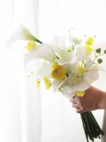 Fuu様⭐︎ウェディングブーケ 楽天市場】ウェディングブーケ 造花 結婚式 豪華 華やか ユリ